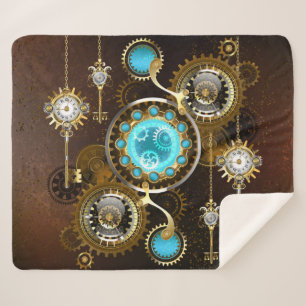 Couverture Sherpa Steampunk Rusty Background