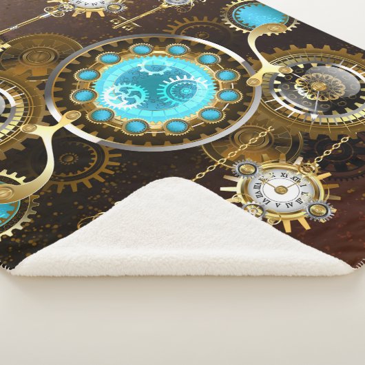 Couverture Sherpa Steampunk Rusty Background (3/4)