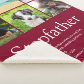 Couverture Sherpa Stepfather Stepdad Fun Modern Photo Collage (3/4)