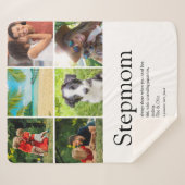 Couverture Sherpa Stepmaman Bonus Maman Définition 6 Photo Collage (Devant (Horizontal))