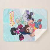 Couverture Sherpa Steven Universe | Crystal Gem Group Action (Devant (Horizontal))