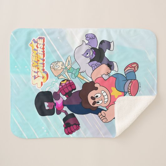 Couverture Sherpa Steven Universe | Crystal Gem Group Action (Devant (Horizontal))