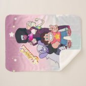 Couverture Sherpa Steven Universe | Pose du groupe Crystal Gem (Devant (Horizontal))