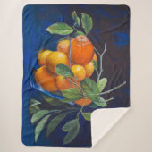 Couverture Sherpa Still Life with Lemons and Orange Branch (Devant)