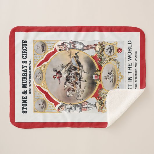 Couverture Sherpa Stone & Murray's Circus, Circa 1870. (Devant (Horizontal))