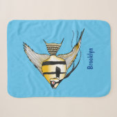 Couverture Sherpa Striped angelfish cartoon (Devant (Horizontal))