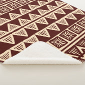 Couverture Sherpa Striped tribal ornamental pattern (3/4)