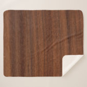 Couverture Sherpa Structure du grain de bois de texture (Devant (Horizontal))