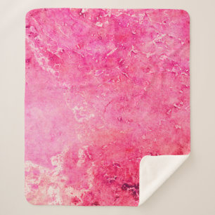 Couverture Sherpa Structures roses faites en manuel sur un papier pe
