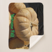 Couverture Sherpa Style citrouille ! sur un (Devant)