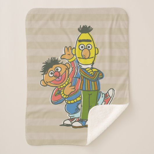 Couverture Sherpa Style classique Bert et Ernie (Devant)