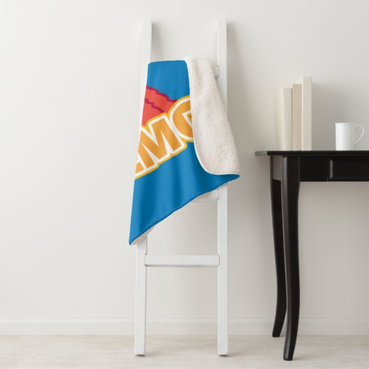 Couverture Sherpa Style classique Elmo (En situation)