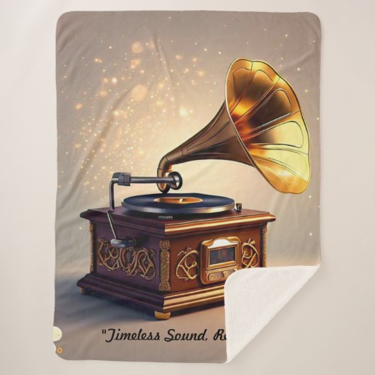 Couverture Sherpa "Style Classique Soundwave" (Devant)