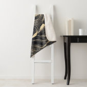 Couverture Sherpa Style côtier Motif vague (En situation)
