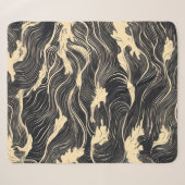 Couverture Sherpa Style côtier Motif vague (Devant (Horizontal))