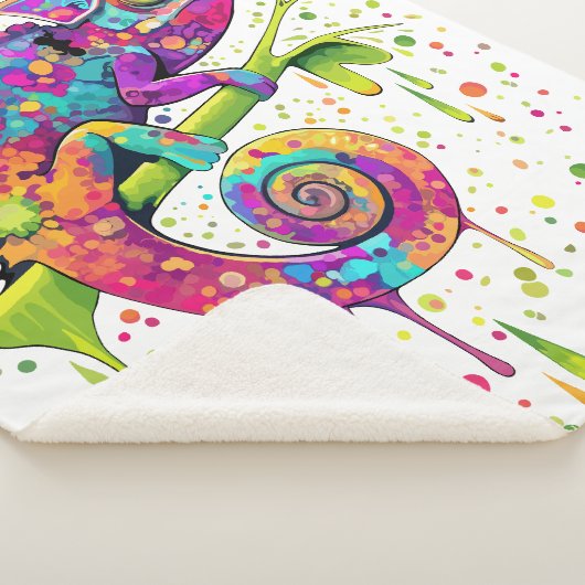 Couverture Sherpa Style d'aquarelle des teintures Chameleon (3/4)