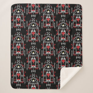 Couverture Sherpa Style mode gothique
