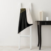 Couverture Sherpa Style moderne Editable Or Texte & Grilles (En situation)