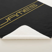 Couverture Sherpa Style moderne Editable Or Texte & Grilles (3/4)