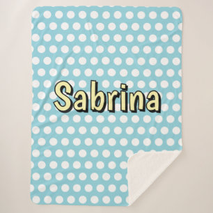 Couverture Sherpa Style Polka dot cinties