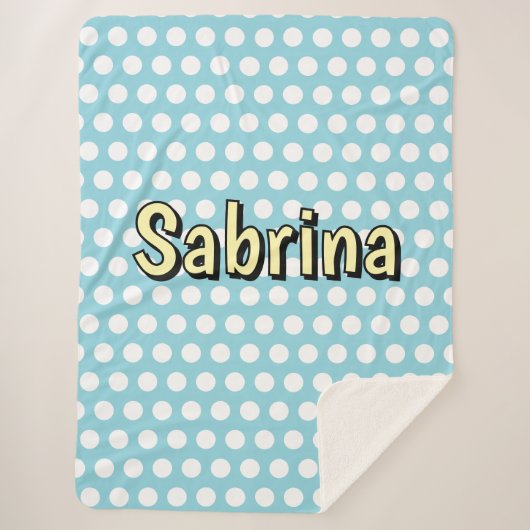 Couverture Sherpa Style Polka dot cinties (Devant)