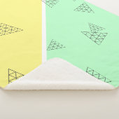 Couverture Sherpa Style Pyramide Triangle Géométrie Pastel (3/4)