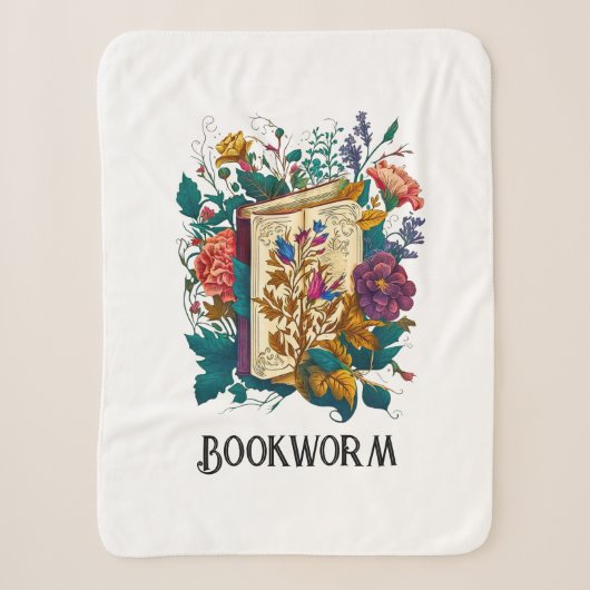 Couverture Sherpa Style victorien Conception de vers de livre (Devant)