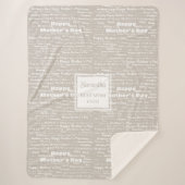 Couverture Sherpa Stylish Hand‑Drawn Happy Mother’s Day Gift for Her (Devant)