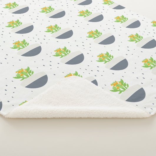 Couverture Sherpa Succulent Kalanchoe Plante maman Motif (3/4)