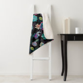 Couverture Sherpa Succulent Motif sans fil (En situation)