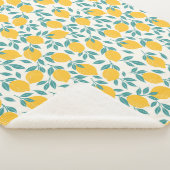 Couverture Sherpa Sucré Branches de citron Motif (3/4)