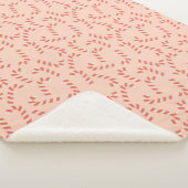 Couverture Sherpa Sucres de canne de Noël roses Peachy (3/4)