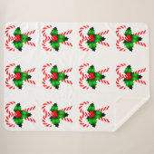Couverture Sherpa Sucres de canne Et Blanche Holly Sherpa (Devant (Horizontal))