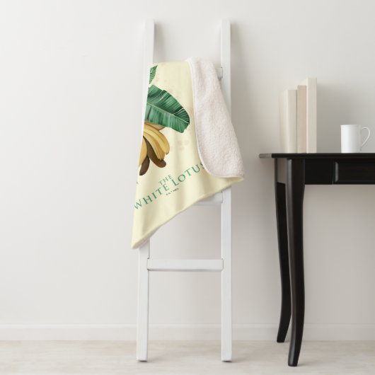 Couverture Sherpa Suite ananas au White Lotus (En situation)