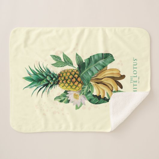 Couverture Sherpa Suite ananas au White Lotus (Devant (Horizontal))