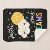 Couverture Sherpa Suivez vos rêves | Cloud & Moon (Devant (Horizontal))