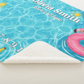 Couverture Sherpa Summer Pool Effect Baby Milestone Blanket (3/4)