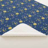 Couverture Sherpa Sun, lune et étoiles (3/4)