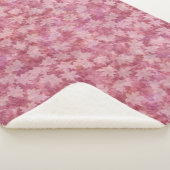 Couverture Sherpa Sunbleached Maple Leaves on Red Sherpa Blanket (3/4)