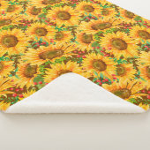 Couverture Sherpa Sunflowers Summery Sherpa Blanket (3/4)