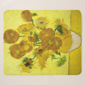 Couverture Sherpa Sunflowers Vincent van Gogh (Devant (Horizontal))
