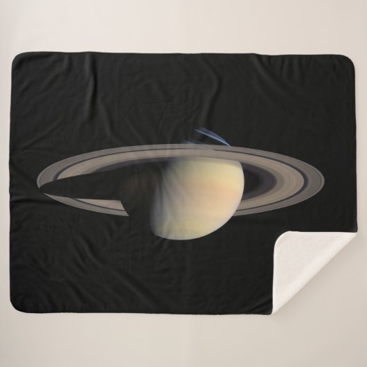 Couverture Sherpa Sunlit Saturn Gas géant Planet par Cassini (Devant (Horizontal))