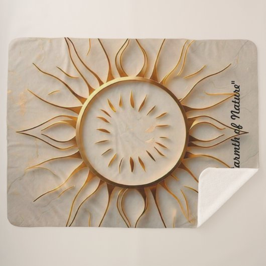 Couverture Sherpa "Sunrise Glory" (Devant (Horizontal))