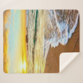 Couverture Sherpa Sunset plage (Devant (Horizontal))