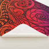 Couverture Sherpa Sunset Swirl Cozy  (3/4)