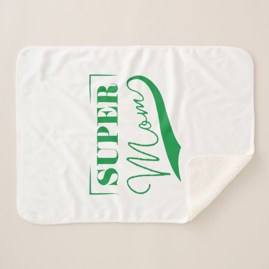 Couverture Sherpa Super Maman (Devant (Horizontal))