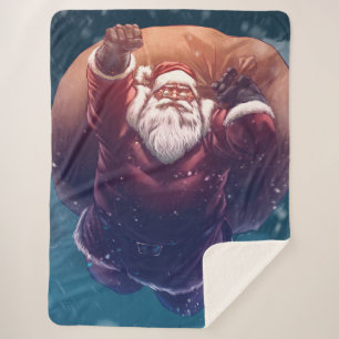 Couverture Sherpa Super Père Noël