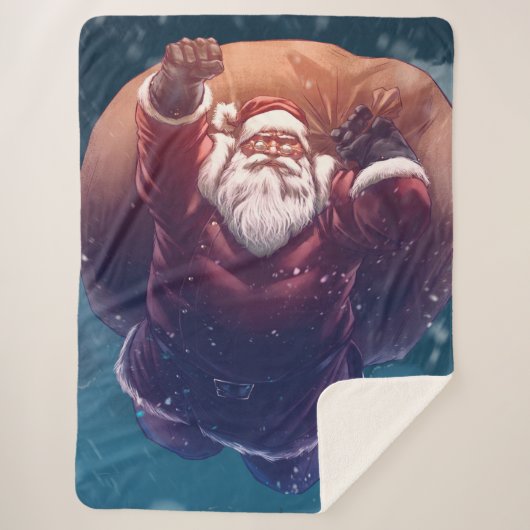 Couverture Sherpa Super Père Noël (Devant)