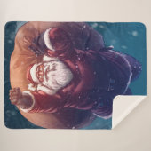 Couverture Sherpa Super Père Noël (Devant (Horizontal))