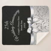 Couverture Sherpa Superbe cadeau de 25 ans pour mari (Devant (Horizontal))